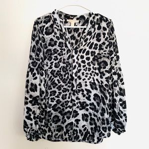 Michael Kors leopard blouse.